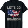 Let's Go Brandon Lets Go Brandon US Flag Anti Biden Gift T-Shirt Let's Go Brandon Lets Go Brandon US Flag Anti Biden Gift T-Shirt