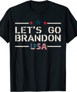 Let's Go Brandon , Lets Go Brandon, USA American Flag Gift Shirt