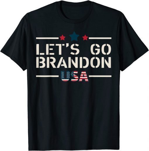 Let's Go Brandon , Lets Go Brandon, USA American Flag Gift Shirt