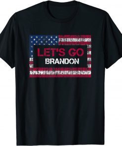 Let's Go Brandon Lets Go Brandon Vintage US Flag Gift Shirt