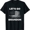 Lets Go Brandon Let's Go Brandon Vintage USA Flag T-Shirt