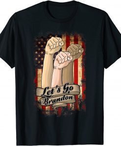 Lets Go Brandon Let's go Brandon USA Flag Impeach 46 T-Shirt