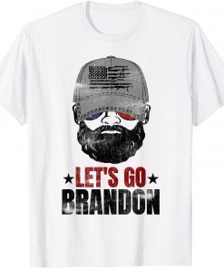 Let's Go Brandon Patriotic Bearded Man Classic Shirt