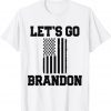 Let's Go Brandon, Patriotic Black American Flag Classic T-Shirt