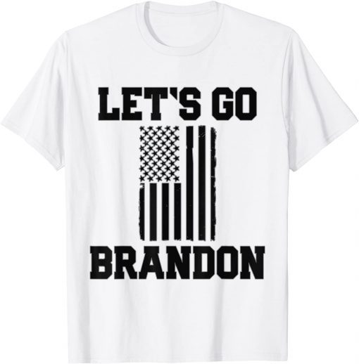 Let's Go Brandon, Patriotic Black American Flag Classic T-Shirt