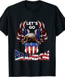 Let's Go Brandon Retro Eagle US Flag Gift Shirt