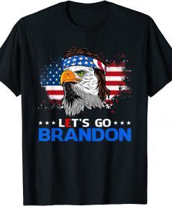 Let's Go Brandon Retro Vintage Eagle American Flag 2021 Shirt
