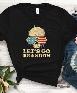 Let’s Go Brandon , Skull American Flag Unisex Shirt