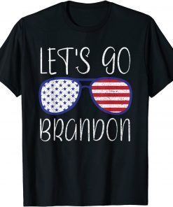 Let's Go Brandon Sunglases Flag Impeach Biden Anti Liberal T-Shirt