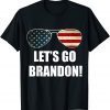 Let's Go Brandon Sunglasses USA Flag Gift Shirt