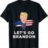 Let's Go Brandon Trump Conservative Anti Liberal US Flag Classic Shirt