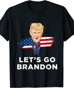 Let's Go Brandon Trump Conservative Anti Liberal US Flag Classic Shirt