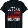 Lets Go Brandon US American Flag Unisex T-Shirt