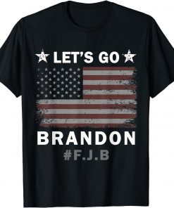 Let's Go Brandon US Flag Anti Joe Biden Chant Gift T-Shirt