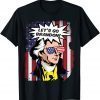 Let's Go Brandon US Flag Cartoon President Grunge Vintage Unisex T-Shirt