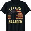 Let's Go Brandon US Flag Funny ANGRY CAT 2021 Classic T-Shirt