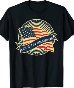 Let's Go Brandon US Flag Meme Unisex T-Shirt