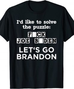 Let's Go Brandon US Solve The Puzzle Unisex Shirt