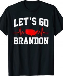 Let's Go Brandon USA Heartbeat T-Shirt