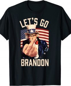 Let's Go Brandon Uncle Sam Middle Finger Unisex Shirt