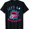 Let's Go Brandon Usa Tongue Flag US 2021 Shirt