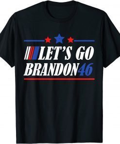 Let's Go Brandon Vintage Us Flag Stars Classic Shirt