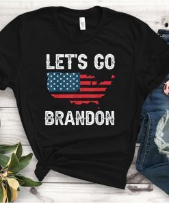 Let's Go Brandon With The USA Flag Classic Shirt