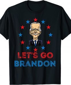 Let's Go Brandon caricature vintage Political Humor Gift T-Shirt