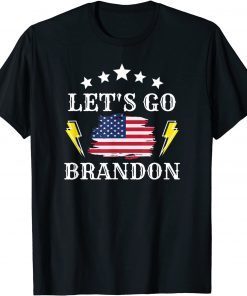 Let's Go Brandon with American Flag 2021 Shirt
