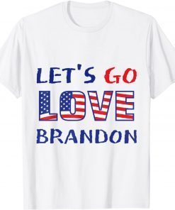 Let's Go Love Brandon Liberal impeach Red Blue Gift Shirt
