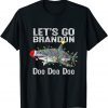 Let's Go brandon Shark Doo Doo , Shark Christmas Lights Gift T-Shirt