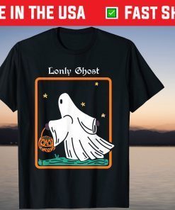 Lonely Ghost Tarot Card Halloween Spooky T-Shirt
