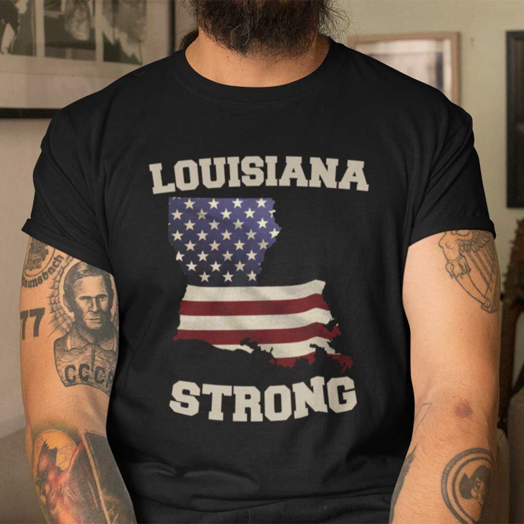 Louisiana State Map T Shirt - Louisiana T-Shirt T-Shirt