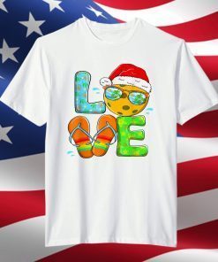 Love Santa Flip Flops Merry Christmas Limited Shirt