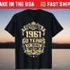 Made In November 1961 60 Years Of Being Awesome T-Shirt