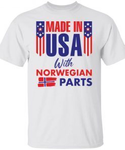 Made In USA With Norwegian Parts Classic T-shirt
