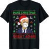 Make Christmas Great Again Joe Biden Face Mask Knitted Gift T-Shirt