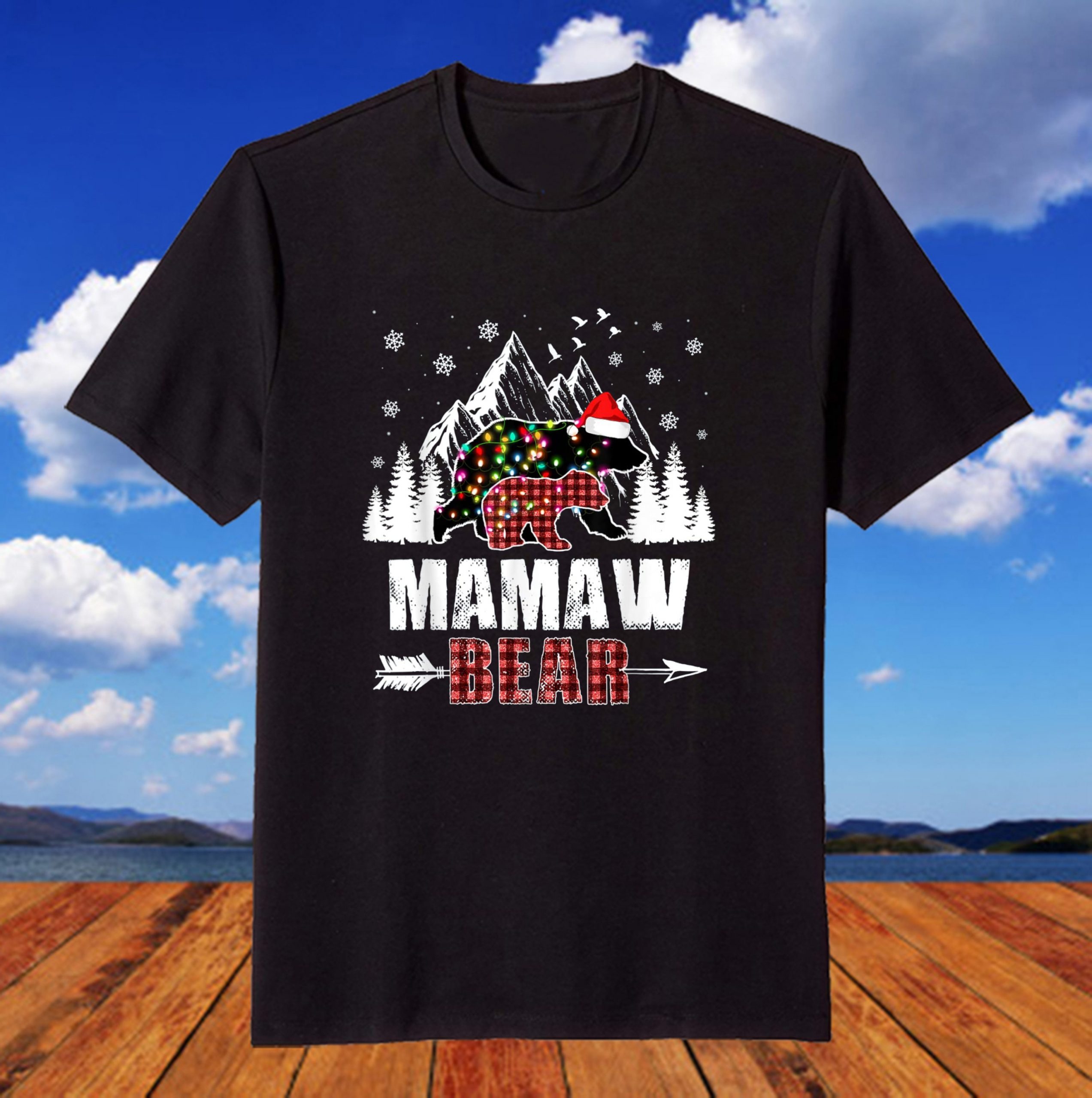Mamaw Bear Red Buffalo Plaid Bear Mom Gift T-Shirt Mamaw Bear Red Buffalo Plaid Bear Mom Gift T-Shirt