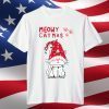 Meowy Catmas Cat Tree Xmas Light Christmas T-Shirt