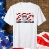 Merry Christmas 2021 Santa Wear Mask Quarantine Xmas T-Shirt