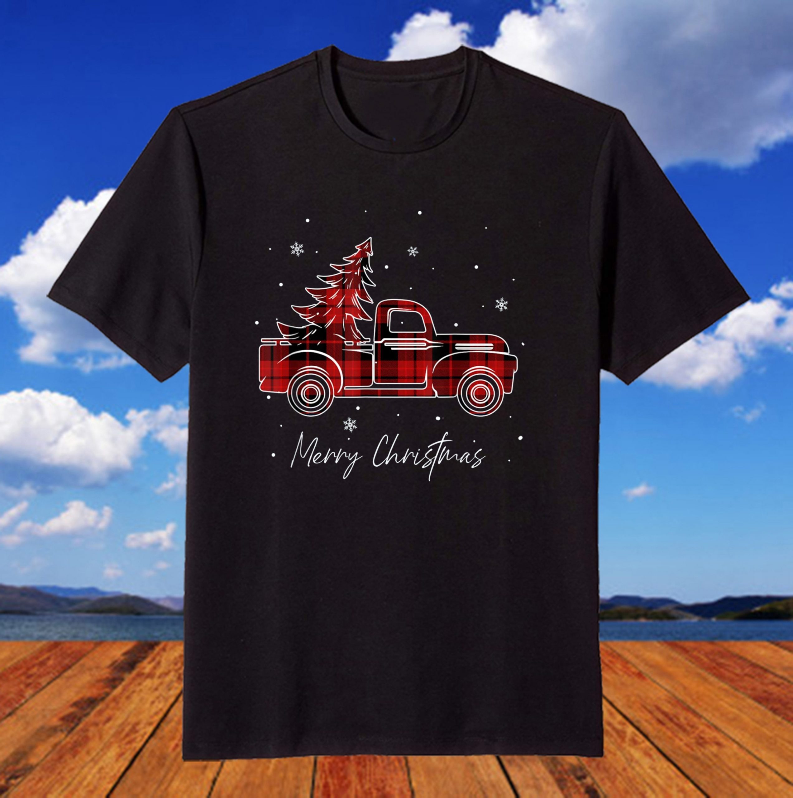 Merry Christmas Buffalo Truck Tree Red T-Shirt Merry Christmas Buffalo Truck Tree Red T-Shirt Merry Christmas Buffalo Truck Tree Red T-Shirt