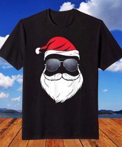 Merry Christmas - Cool Sunglass Santa T-Shirt