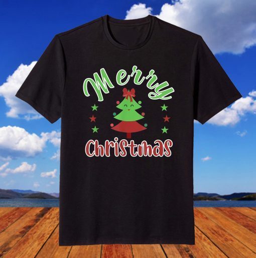 Merry Christmas, Cute Christmas Tree T-Shirt