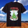 Merry Christmas Happy Family Xmas Tree Celebration in Snow T-Shirt