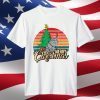 Merry Christmas Retro Vintage Cat Lover Christmas Tree T-Shirt