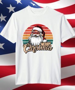 Merry Christmas Retro Vintage Santa Claus T-Shirt