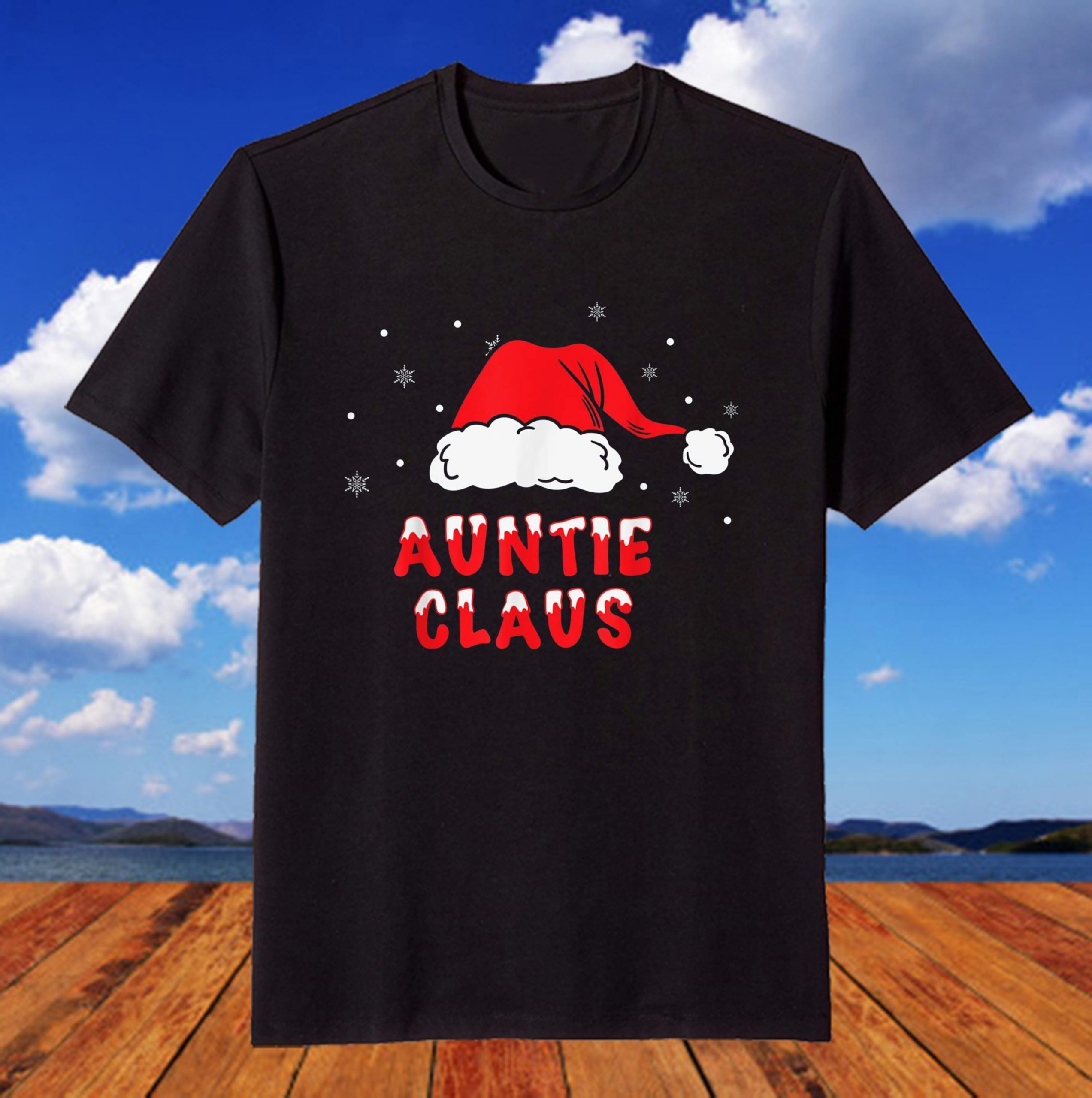 Merry Christmas Santa Auntie Claus Matching Family T-Shirt Merry Christmas Santa Auntie Claus Matching Family T-Shirt