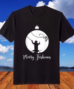 Merry Fishmas Fishermen And Anglers T-Shirt
