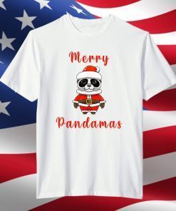Merry Pandamas Christmas Panda T-Shirt