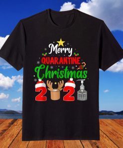 Merry Quarantine Christmas 2021 Pajamas Family Matching Xmas T-Shirt
